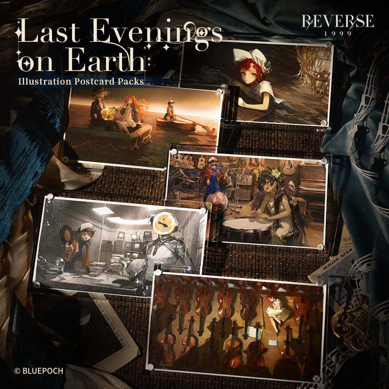 Reverse: 1999 "Last Evenings on Earth" Illustration Postcard Packs