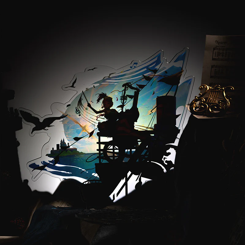 Reverse: 1999 "Shadows in the Lake" Series Acrylic Standees Barcarola/Fatutu - Image 3