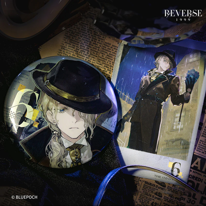 Reverse: 1999 "The Golden Party" Badge & Character Postcard Packs - Image 3
