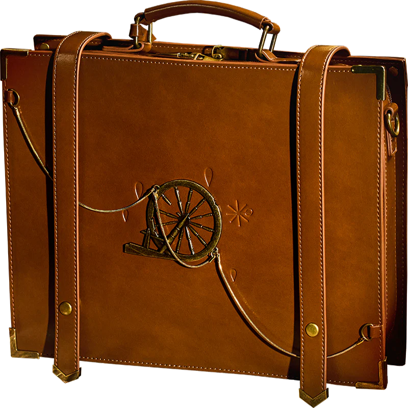 Reverse: 1999 "Packed Up Suitcase" Travel Scrapbook Ita-Bag - Image 6