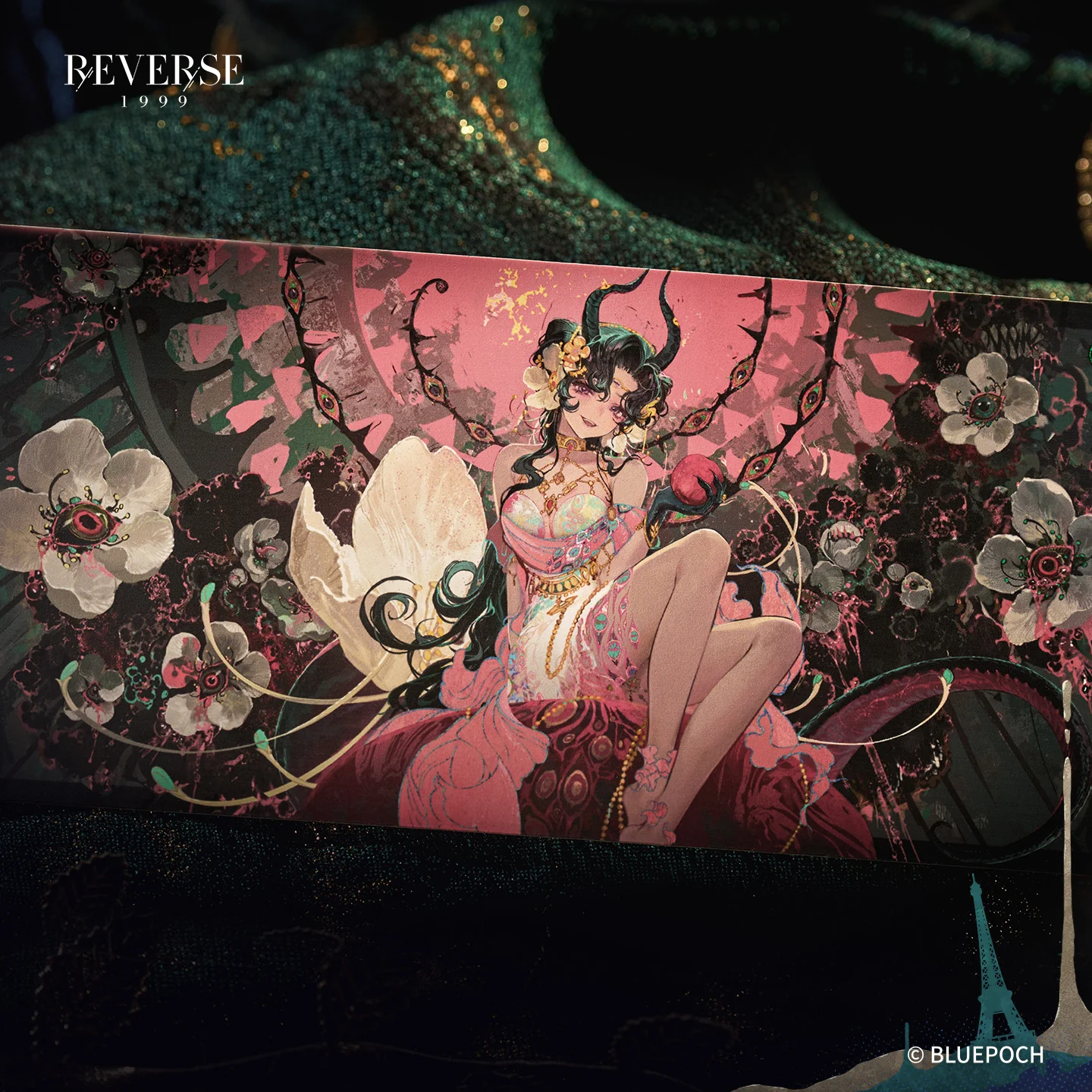 Reverse: 1999 "Forbidden Fruit" Anjo Nala Garment Standee - Image 4