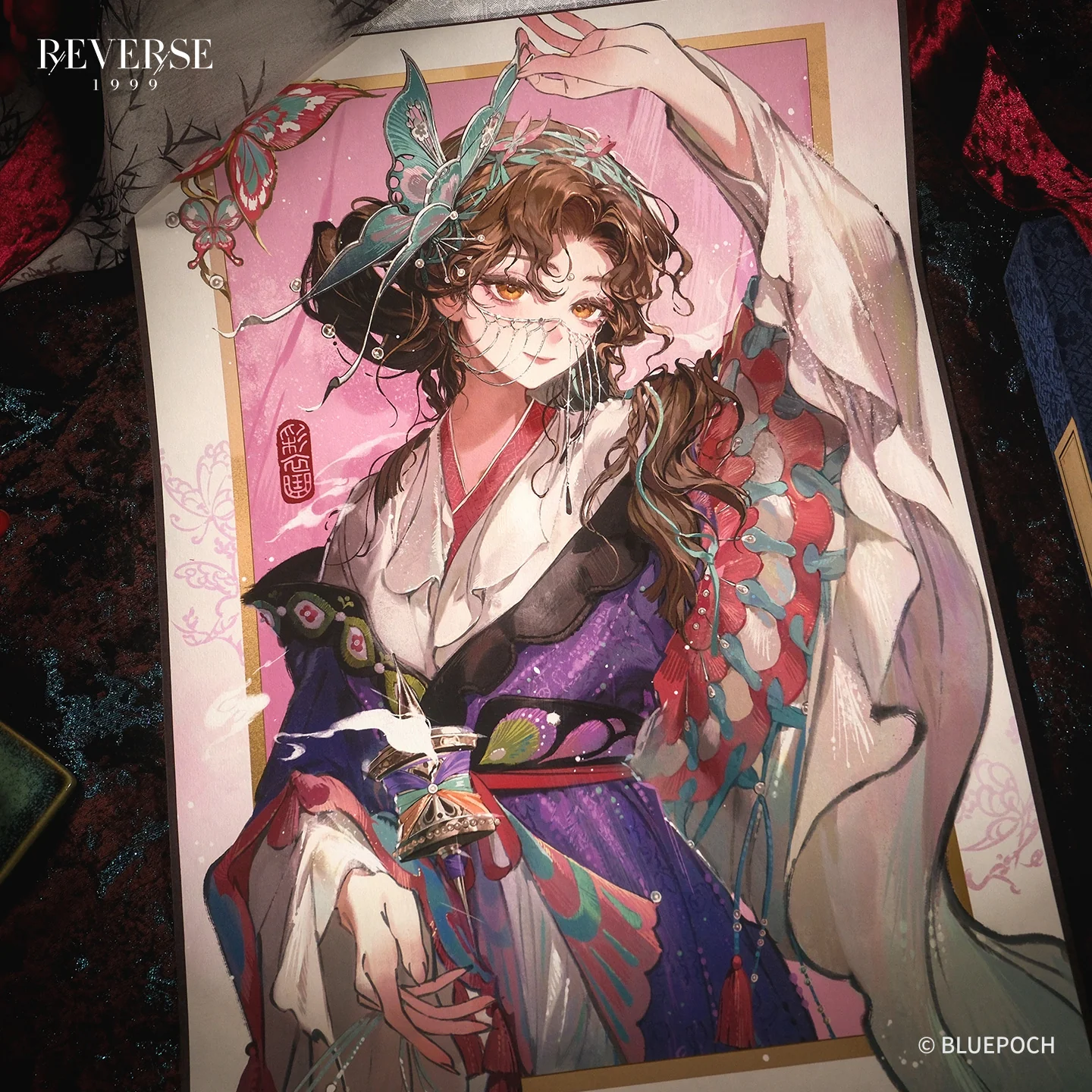 "Brushstrokes of Silken Dreams" Character Garment Scroll Paintings - Image 3