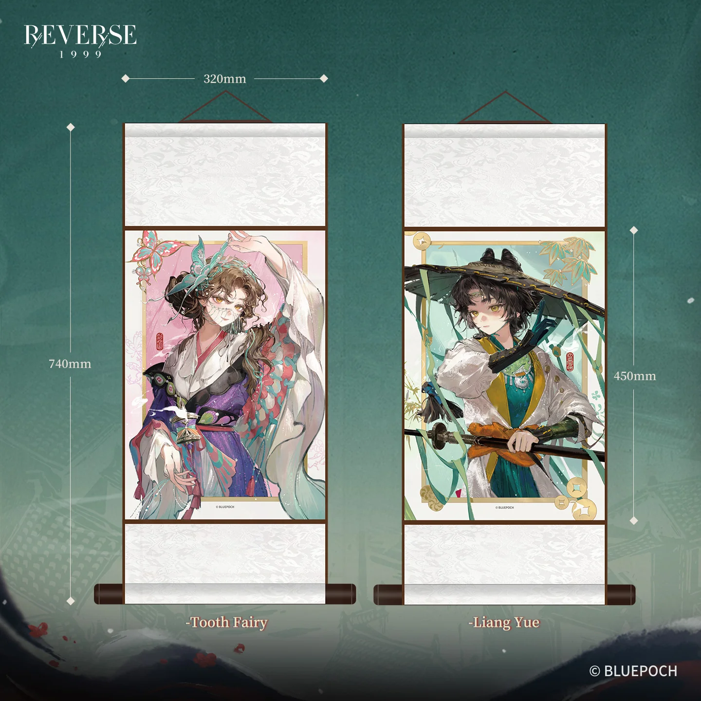"Brushstrokes of Silken Dreams" Character Garment Scroll Paintings - Image 5